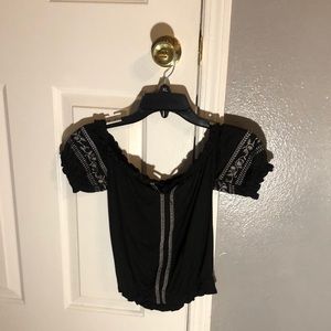 Black off the shoulder